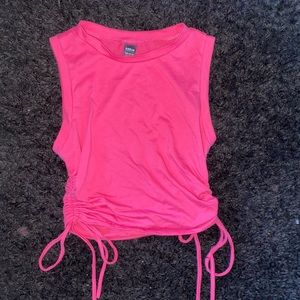 matching hot pink tank top/ skirt set